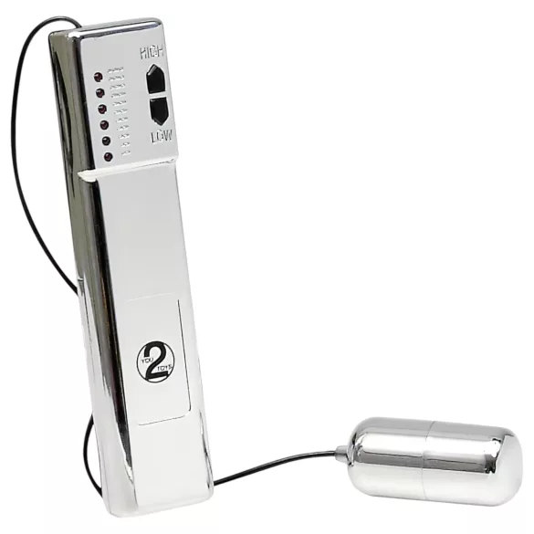 You2Toys Climax - ovo vibrador - controle remoto - prata