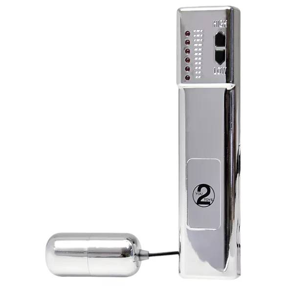 You2Toys Climax - ovo vibrador - controle remoto - prata