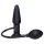 You2Toys True Black - plug anal inflável com vibração - silicone preto
