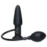 You2Toys True Black - plug anal inflável com vibração - silicone preto