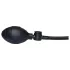 You2Toys True Black - plug anal inflável com vibração - silicone preto