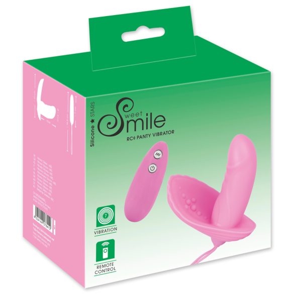 SMILE Shelly - vibrador de calcinha com controle remoto - rosa