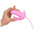 SMILE Shelly - vibrador de calcinha com controle remoto - rosa