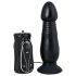 You2Toys - Vibrador anal com movimento de empurrar - silicone preto