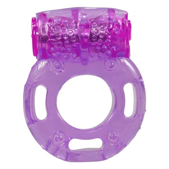 You2Toys - anel peniano vibratório único - silicone roxo