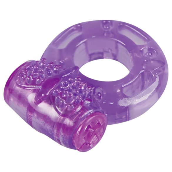 You2Toys - anel peniano vibratório único - silicone roxo