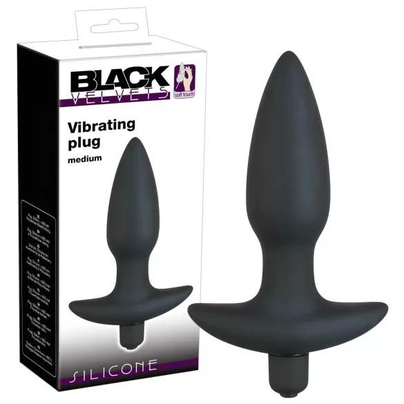 Black Velvets - plug anal vibrador - tamanho médio