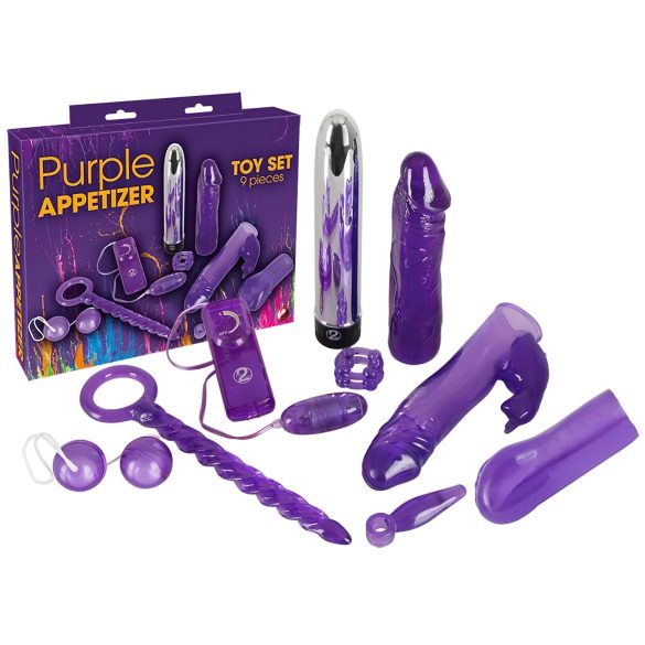 You2Toys - Kit vibrador com 9 peças - roxo
