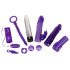 You2Toys - Kit vibrador com 9 peças - roxo