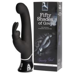   Fifty Shades of Grey - vibrador rabbit recarregável USB silicone cinza