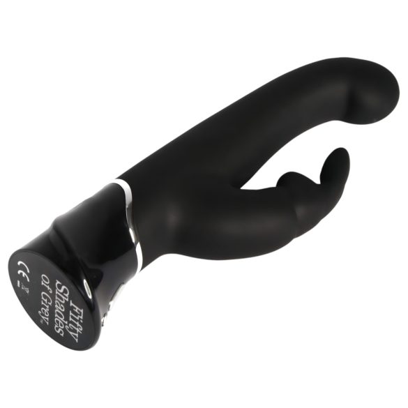 Fifty Shades of Grey - vibrador rabbit recarregável USB silicone cinza