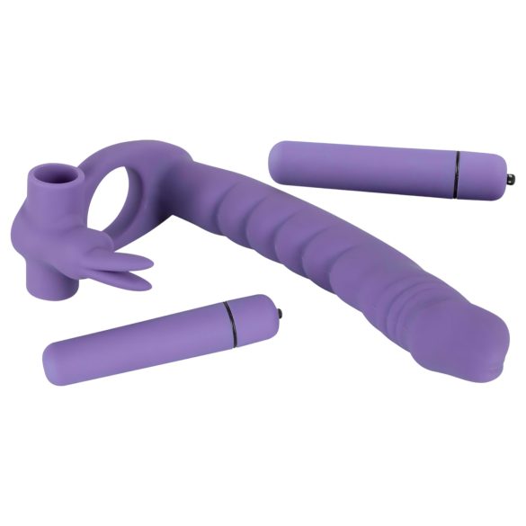 You2Toys - vibrador anal 3 em 1 - silicone lilás