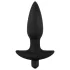 Black Velvets - Kit plug anal vibratório - 4 peças - silicone preto