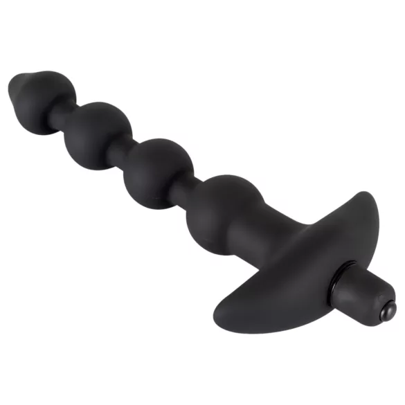 Black Velvets - Kit plug anal vibratório - 4 peças - silicone preto