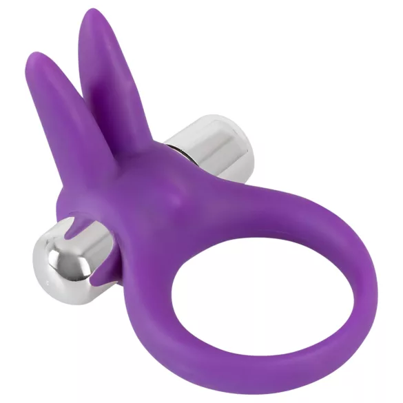 SMILE - anel peniano vibratório com estimulador de clitóris - silicone lilás