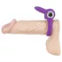 SMILE - anel peniano vibratório com estimulador de clitóris - silicone lilás