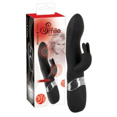 SMILE Blacky - vibrador duplo motor USB - preto