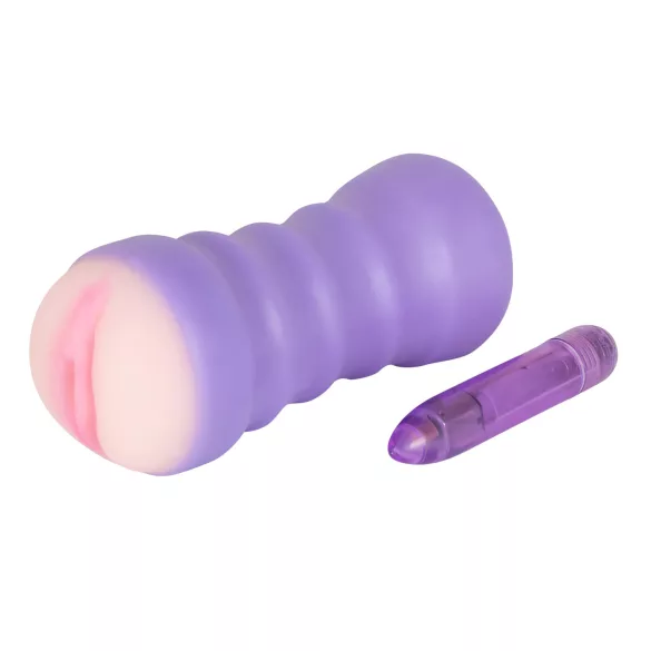You2Toys - vagina masturbador vibratório - cor natural/lilás