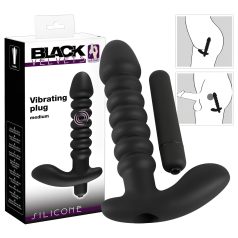 Black Velvets - vibrador texturizado médio - silicone preto