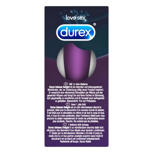 Durex - vibrador bullet clitóris - mini estimulador - lilás