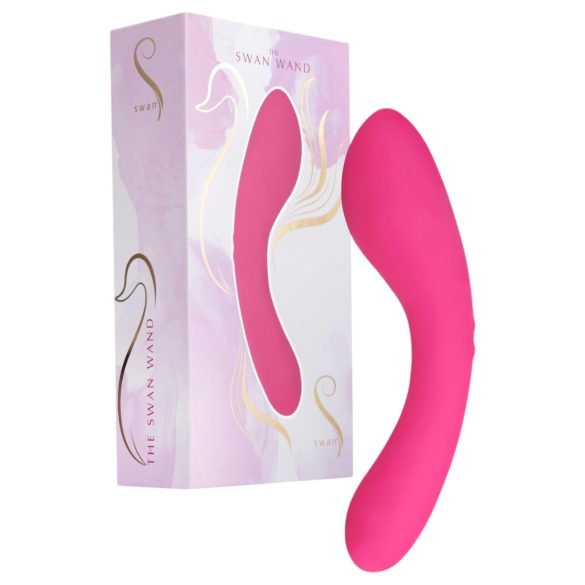 The Swan Wand - vibrador massageador recarregável - silicone rosa