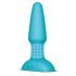 b-Vibe - vibrador anal com esferas rotativas recarregável - azul turquesa