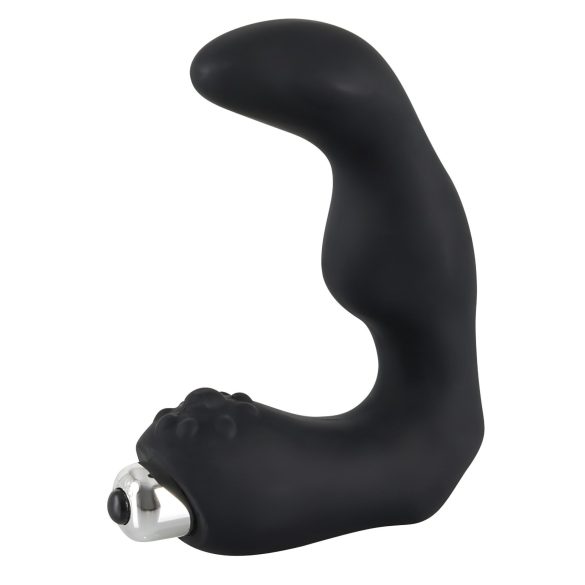Rebel - vibrador prostático curvado - silicone preto