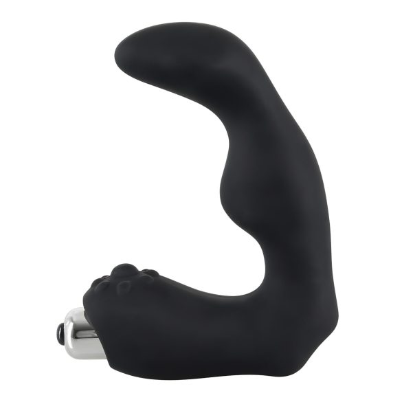 Rebel - vibrador prostático curvado - silicone preto