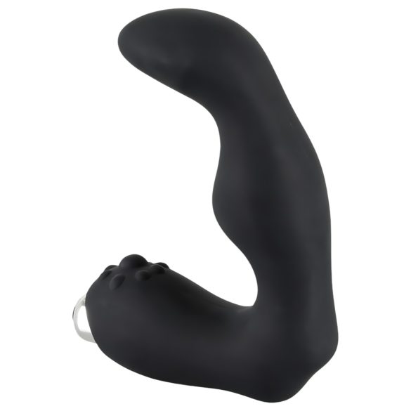 Rebel - vibrador prostático curvado - silicone preto