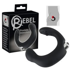 Rebel - vibrador próstata curvo - silicone preto