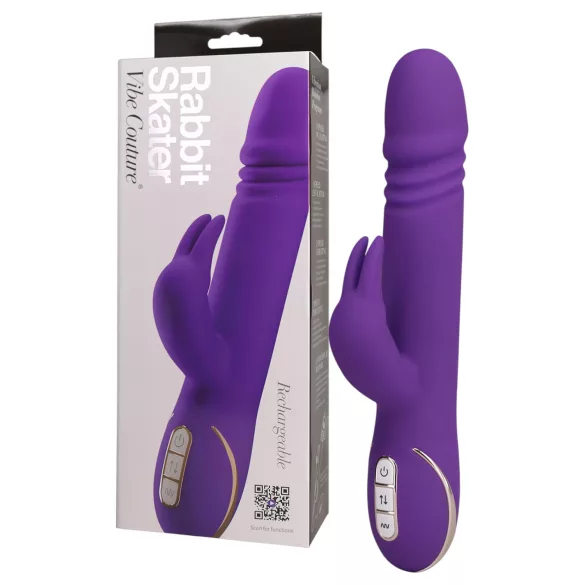 Vibe Couture Rabbit Skater - Vibrador com coelhinho e movimento de vaivém (roxo)