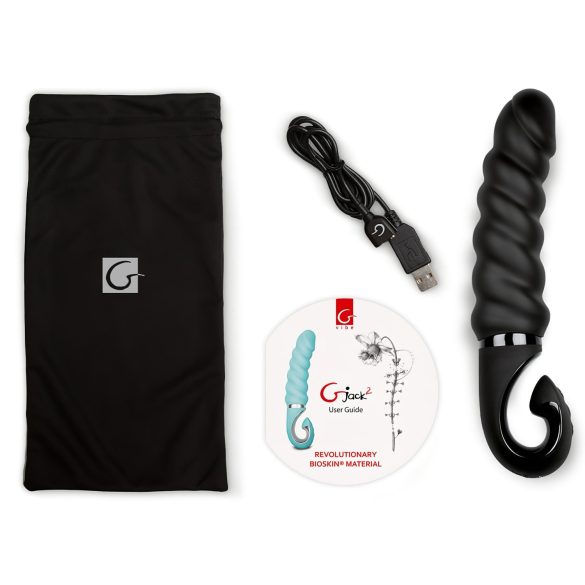 Gvibe - vibrador ponto G recarregável à prova d'água - silicone preto