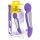 SMILE - vibrador massajador com 2 motores - roxo