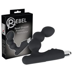 Rebel - vibrador próstata com esferas - silicone preto
