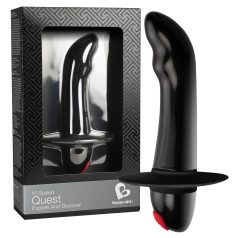   Quest - vibrador próstata iniciante 10 modos de vibração - silicone preto