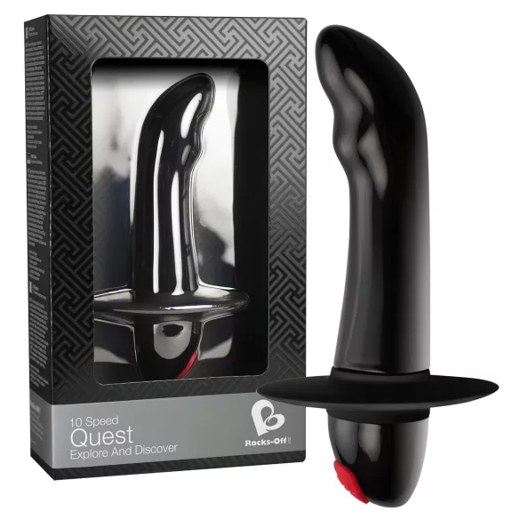 Quest - vibrador próstata iniciante 10 modos de vibração - silicone preto