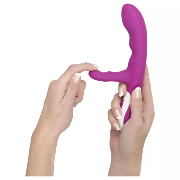 Javida - vibrador clitóris com aquecimento - silicone rosa