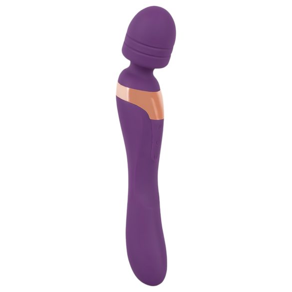 Javida Double - vibrador massageador dupla estimulação - silicone roxo