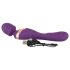 Javida Double - vibrador massageador dupla estimulação - silicone roxo