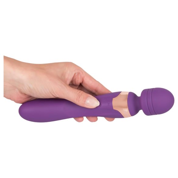 Javida Double - vibrador massageador dupla estimulação - silicone roxo