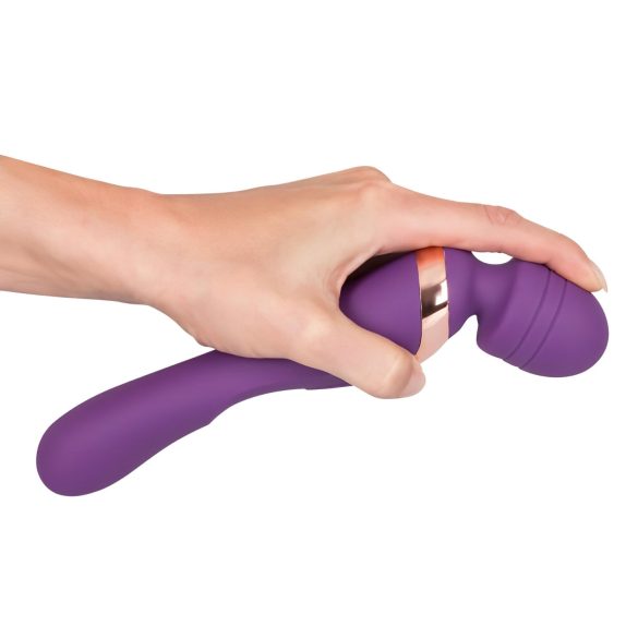 Javida Double - vibrador massageador dupla estimulação - silicone roxo
