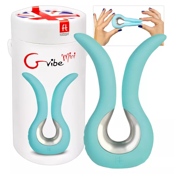 G-vibe Mini - vibrador ponto G recarregável USB - silicone verde menta