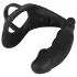 Black Velvets - vibrador anal com anel peniano e escrotal - silicone preto