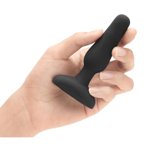 b-Vibe Novice - vibrador anal para iniciantes - silicone preto