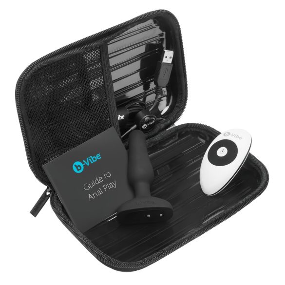 b-Vibe Novice - vibrador anal para iniciantes - silicone preto