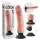 King Cock - vibrador com ventosa 23 cm - cor pele