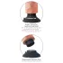 King Cock - vibrador com ventosa - 18 cm - cor natural