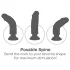 King Cock - vibrador com ventosa - 18 cm - cor natural