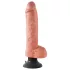 King Cock - vibrador com ventosa 25 cm - cor natural