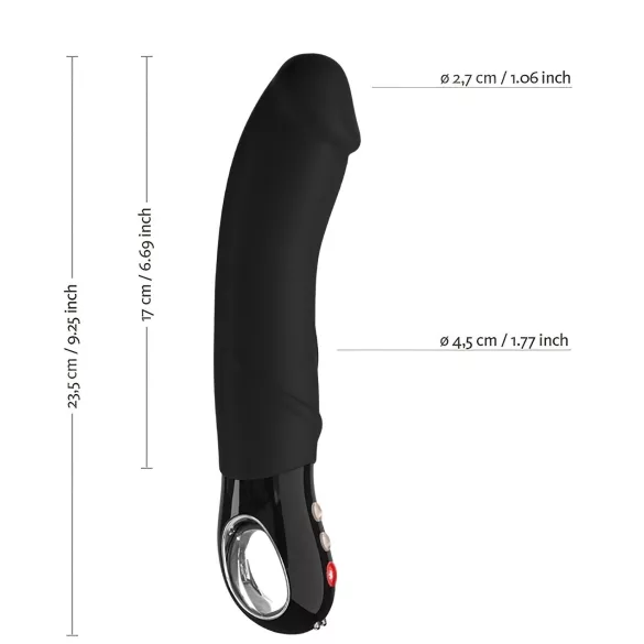 Fun Factory Big Boss - vibrador ponto G à prova d'água - preto